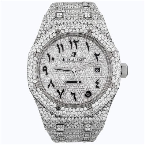 fully iced out audemars piguet|audemars piguet iced out arabic.